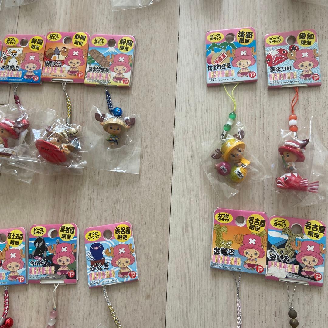 大量◎ワンピース　ご当地チョッパー　ねつけ　限定　ストラップ　根付け　レア