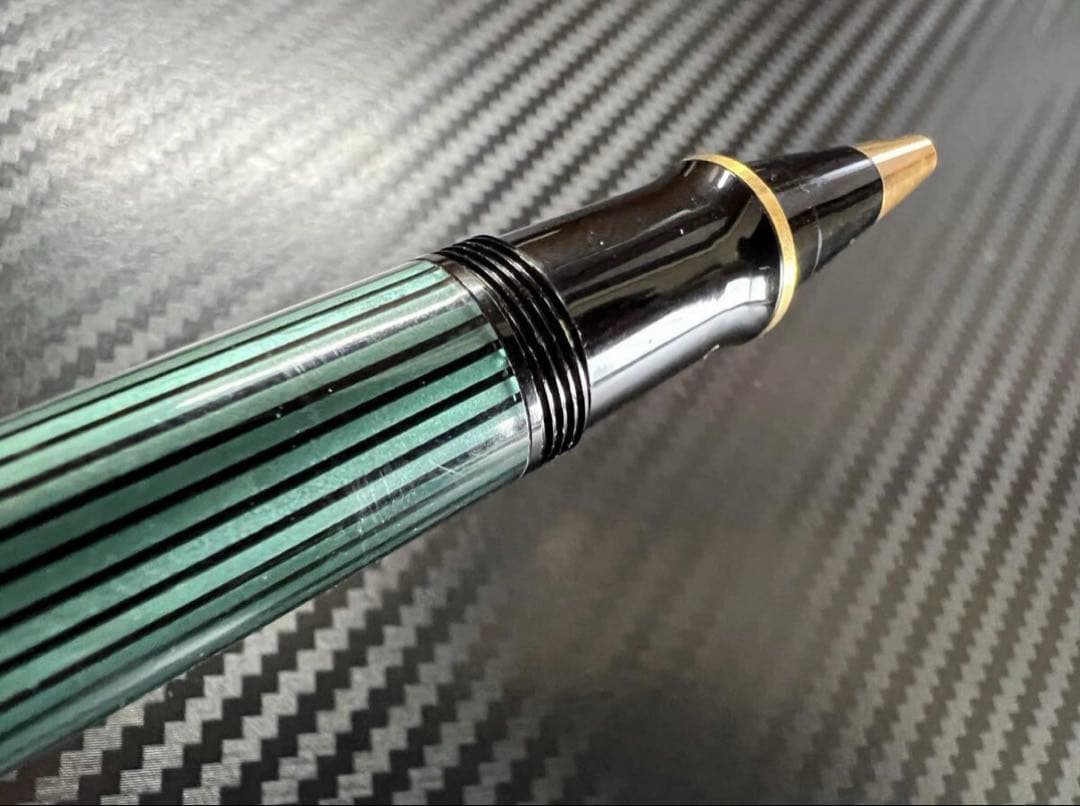 希少 初期型 極美品 ペリカン R800 ボールペン 緑縞