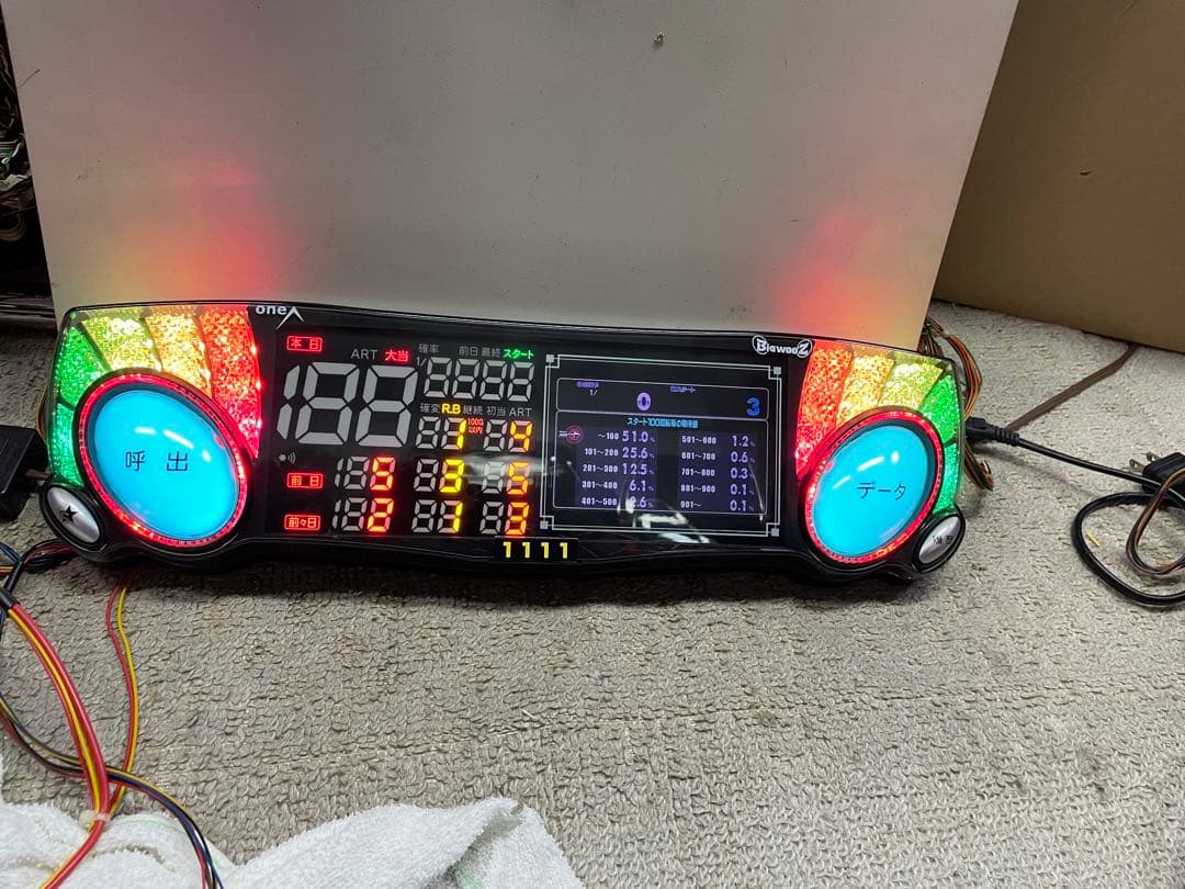 送料込みone Aビッグウォーズ5インチ2台セット差枚数スランプグラフ搭載