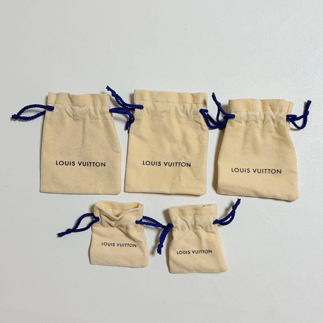 美品　ルイヴィトン　アクセサリー用保存袋　巾着袋　10枚セット　ベロア