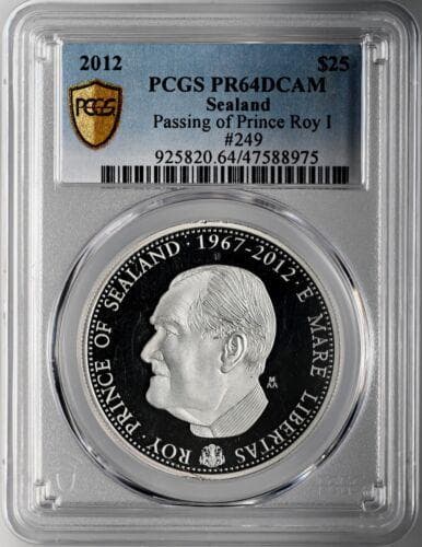2012 $25 シーランド公国 初代プリンス ロイ・ベーツ
