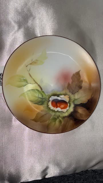 オールドNORITAKE陶磁器の葉と果実の皿