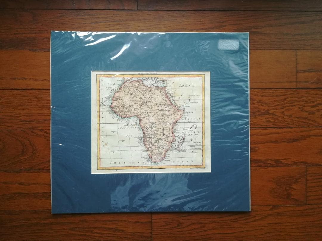 未開封 　イギリス　アンティーク　アフリカの地図