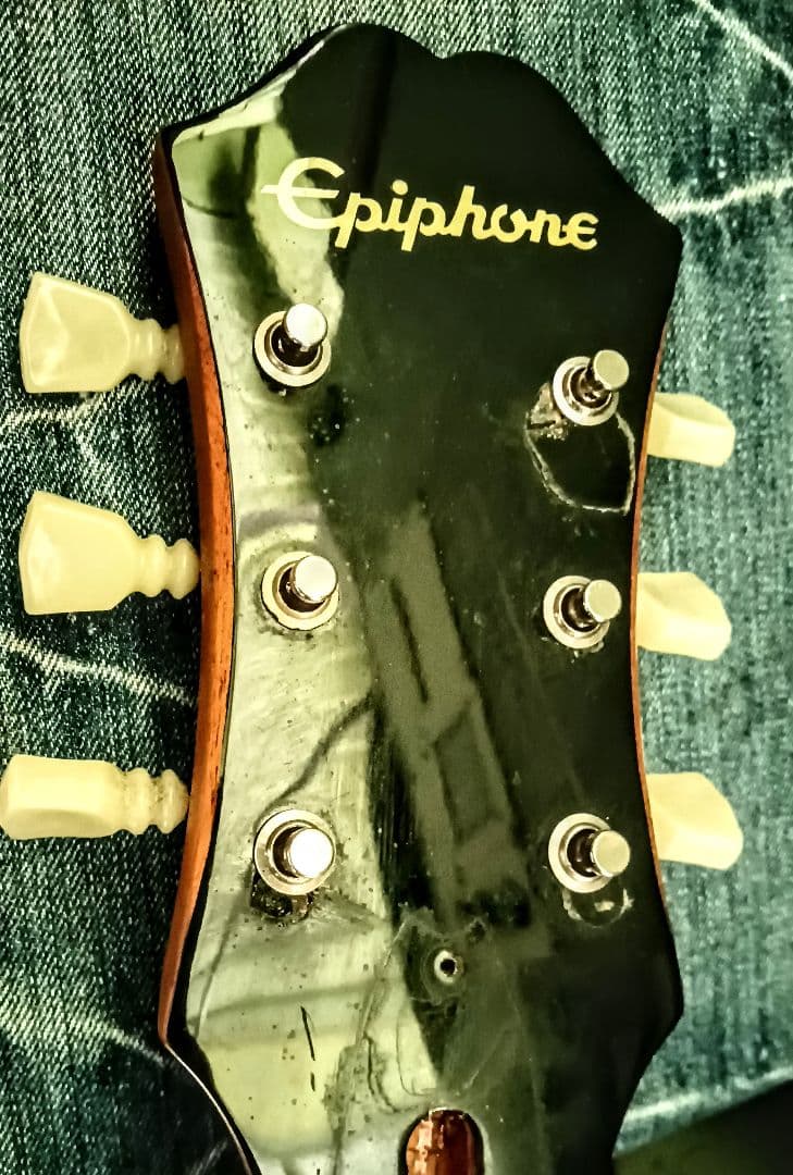 エピフォン　カジノクーペ　Epiphone　ポット交換　ピックガード製作　リペア
