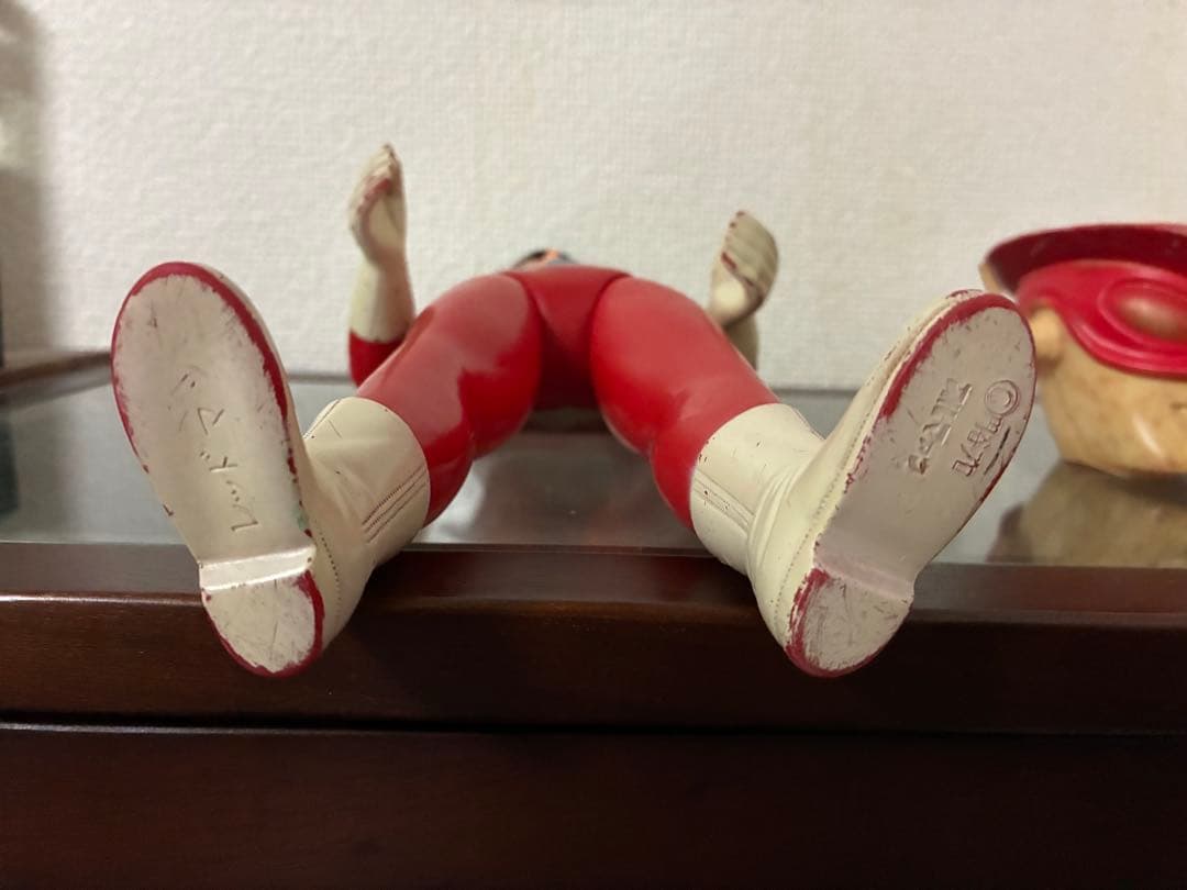 当時物　ブルマァク　レッドマン　面取れソフビ　約30㎝