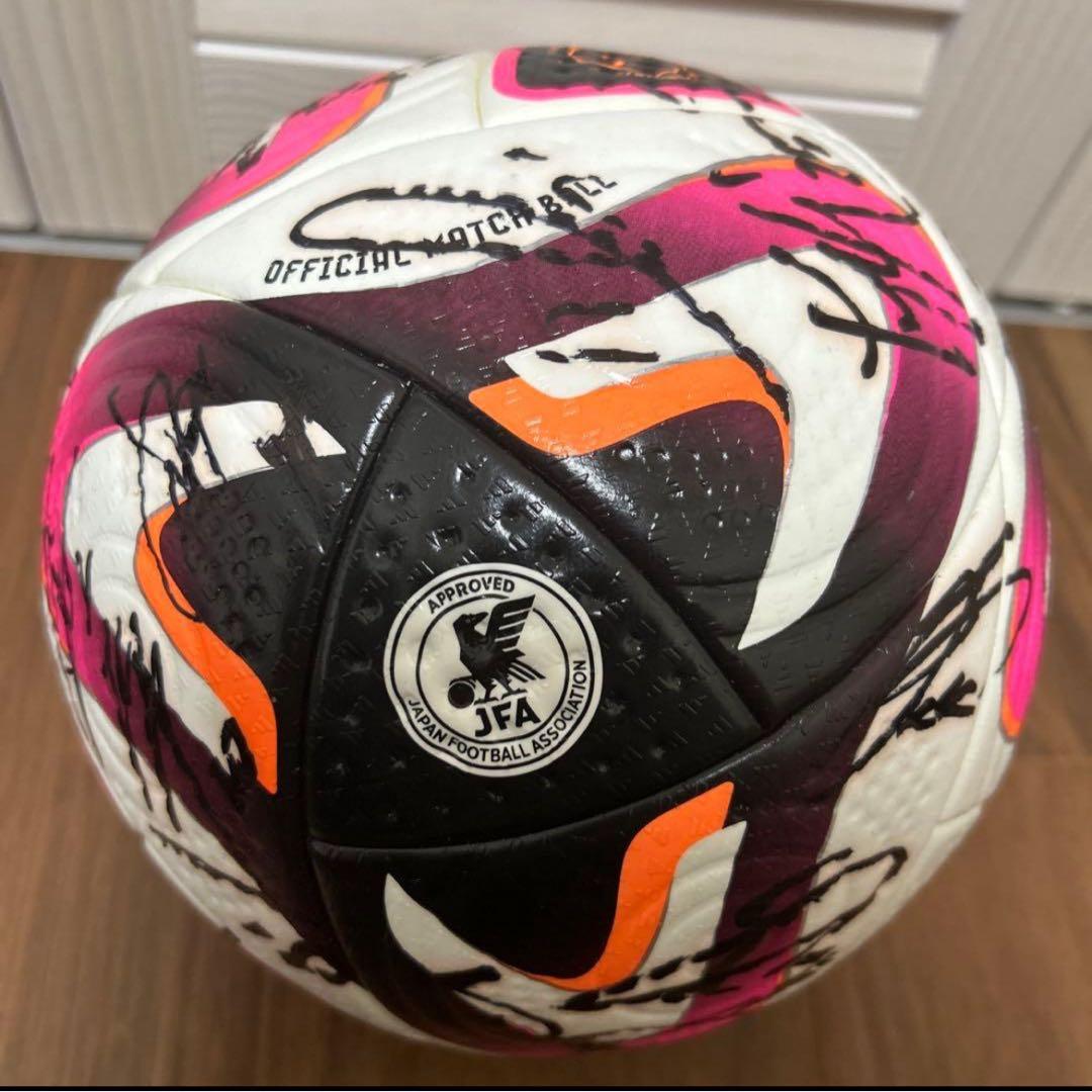 ザスパ群馬　アディダス サッカーボール コネクト24 プロ 5号球 サイン