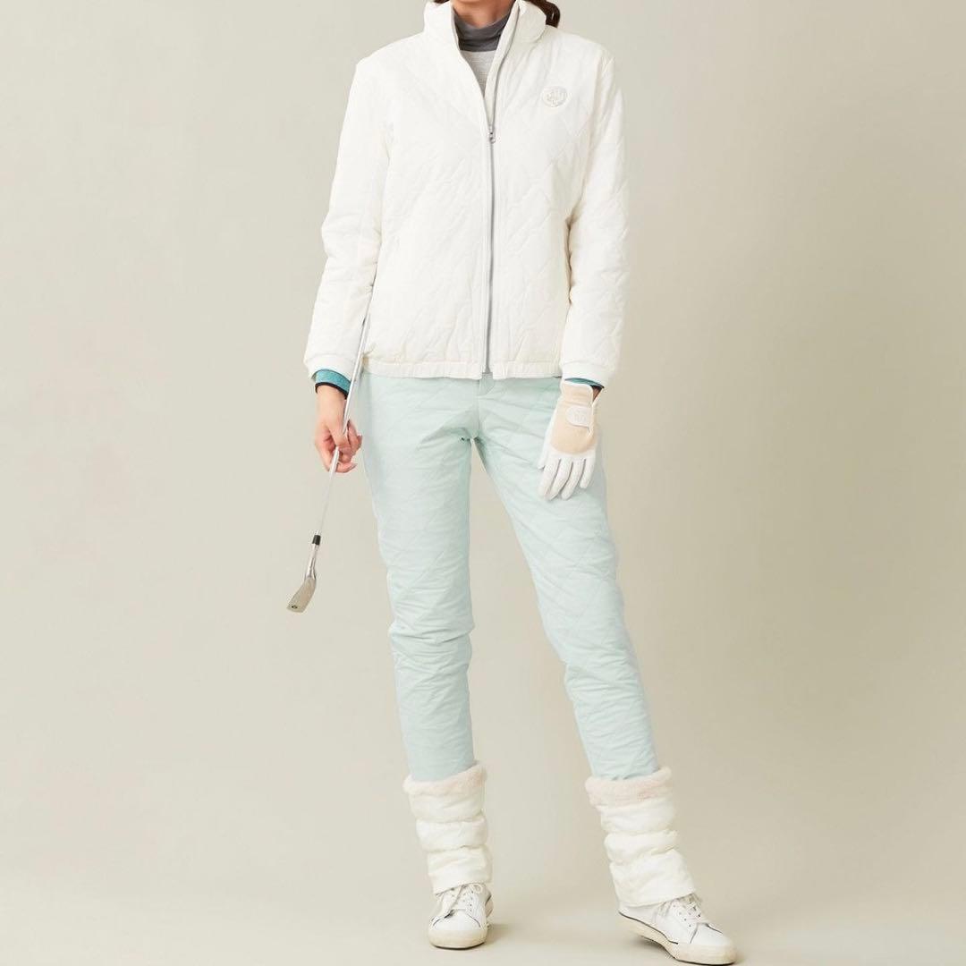 【新品未使用】23区ゴルフ M 高級ダイヤキルト 中綿ベーシックテーパードパンツ