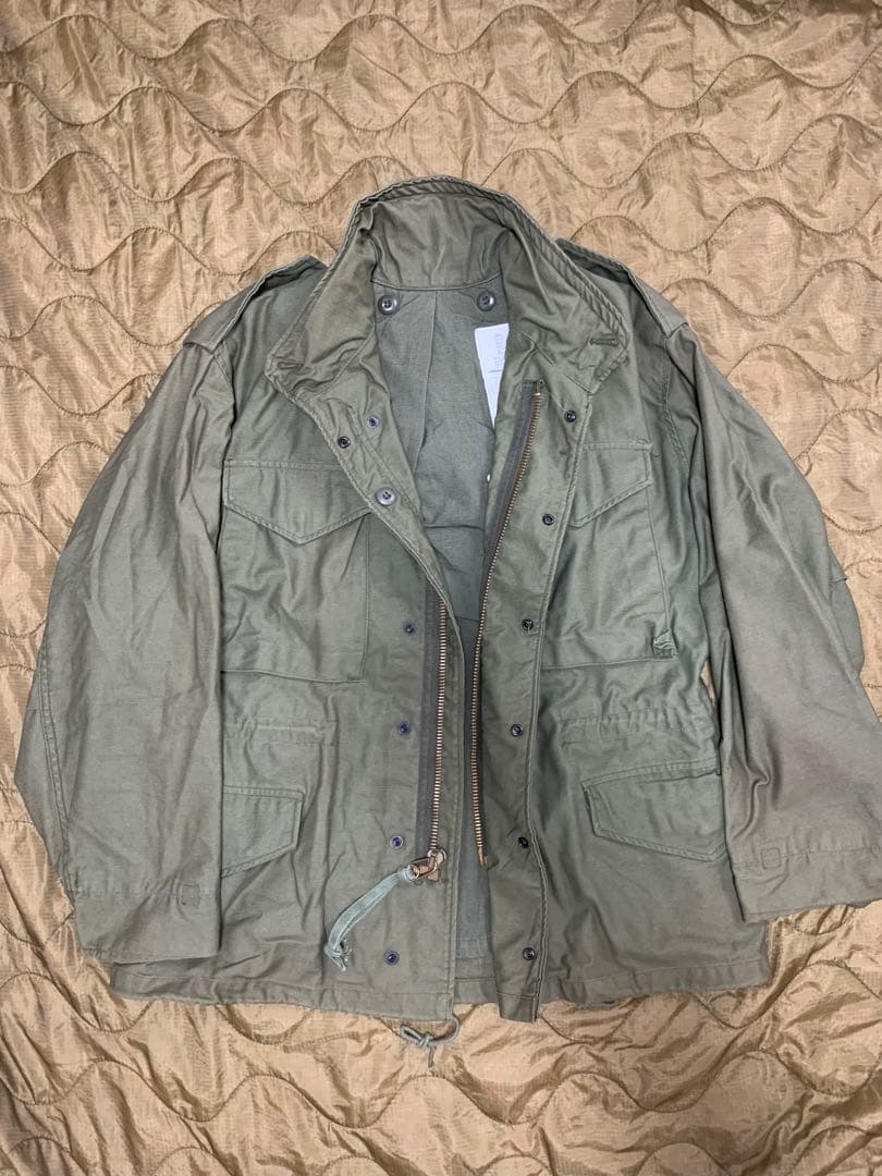 希少サイズ　M-65 米軍実物　3rd ブラスジップ　vintage アメリカ