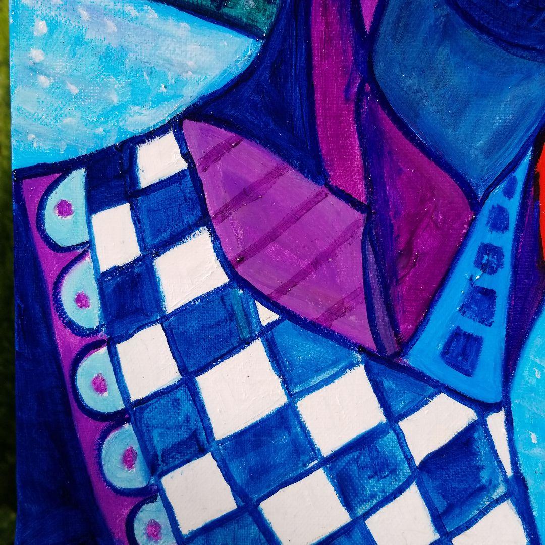 油絵　専用　冬のまあろちゃん