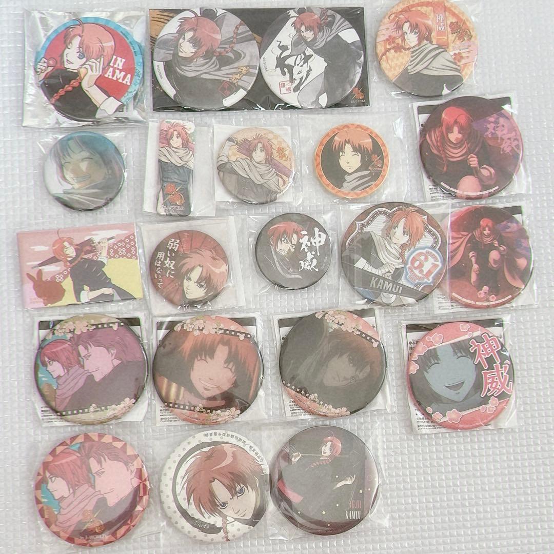 銀魂 神威 缶バッジ J-World アニプレックス ナンジャタウン 花鳥風月