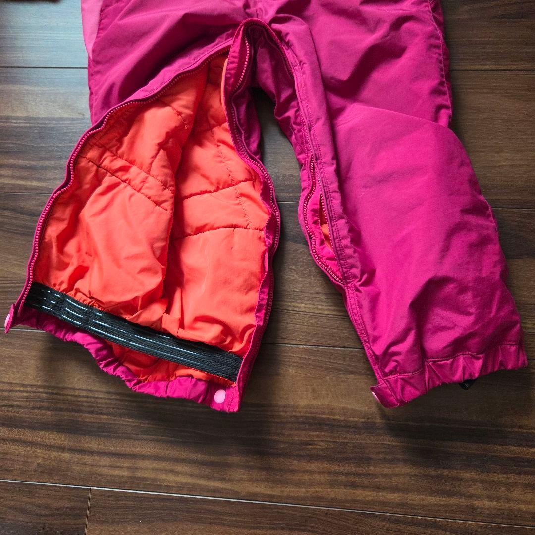 mont-bellモンベル　スキーウェア　ジャンプスーツ　つなぎ　ピンク　110