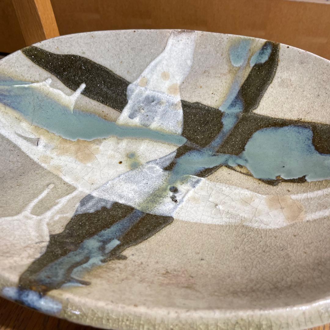 益子焼　楕円皿　箱なし