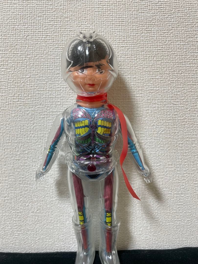 仮面ライダー　スケルトン　パチ　ソフビ　無版権
