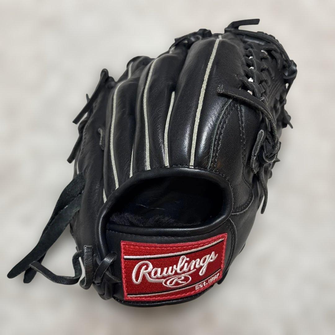 美品　Rawlings GJ7G112 軟式野球グローブ 黒　子供用