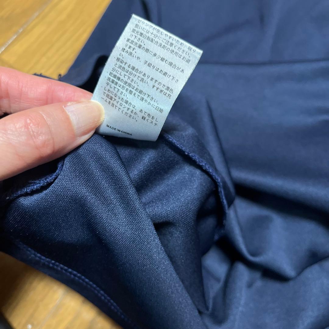 MUTAMARINEGOLF レディースモックネックシャツ　サイズ0 ネイビー