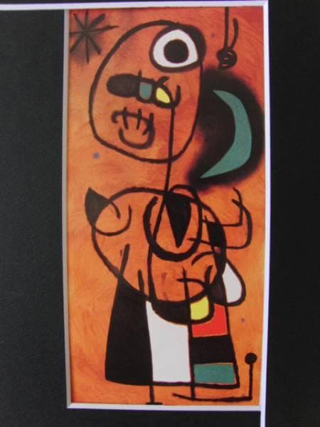 Joan Miro、PEINTURE、画集画、新品額装付