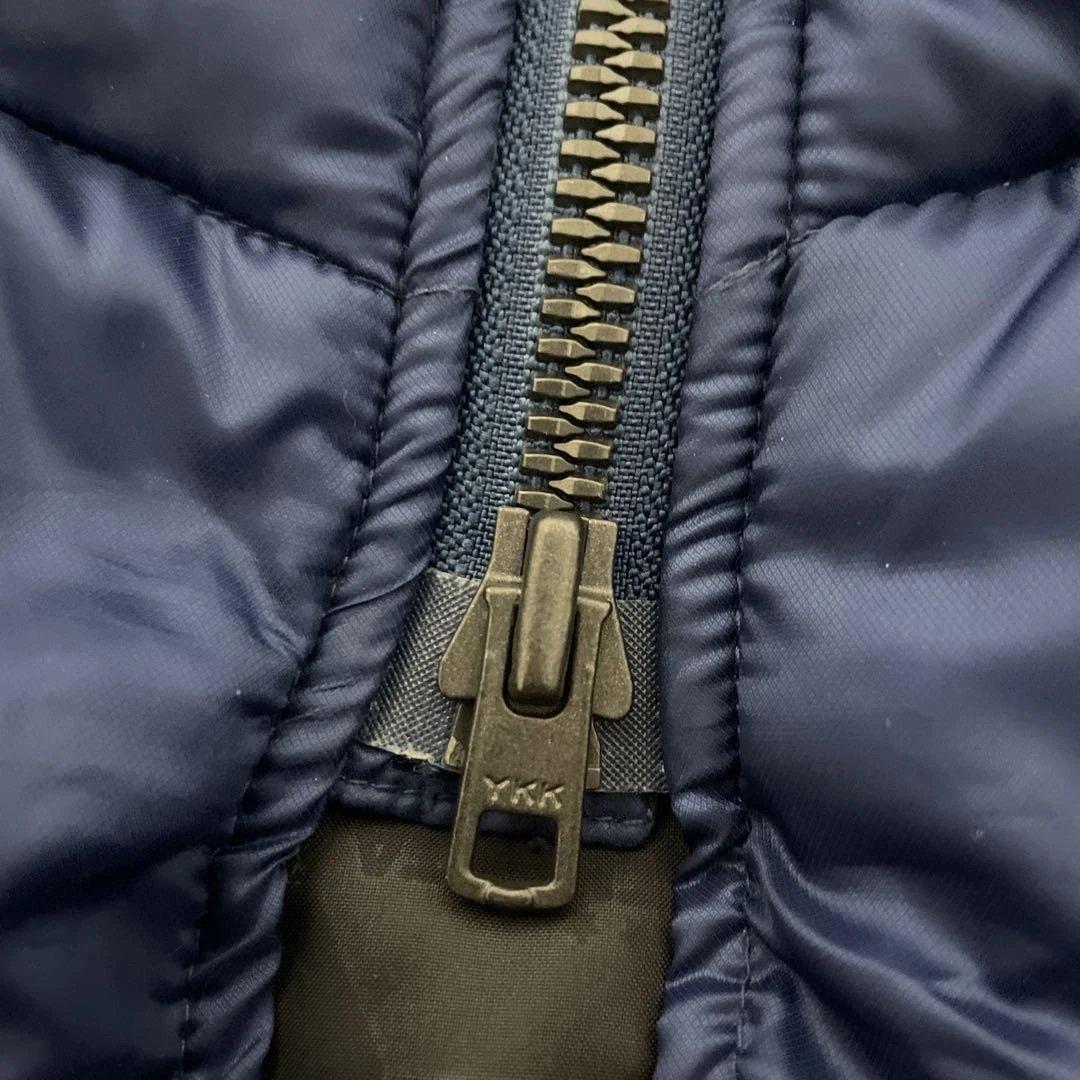 美品　ATHLETA フード付き　ベンチコート 青　防寒　アウター