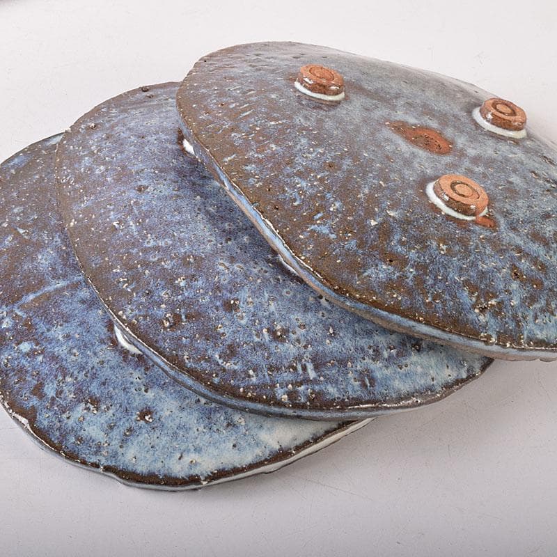 和食器　萩焼　都野栖雲造　皿　銘々皿　5客　共箱　M　R8152C