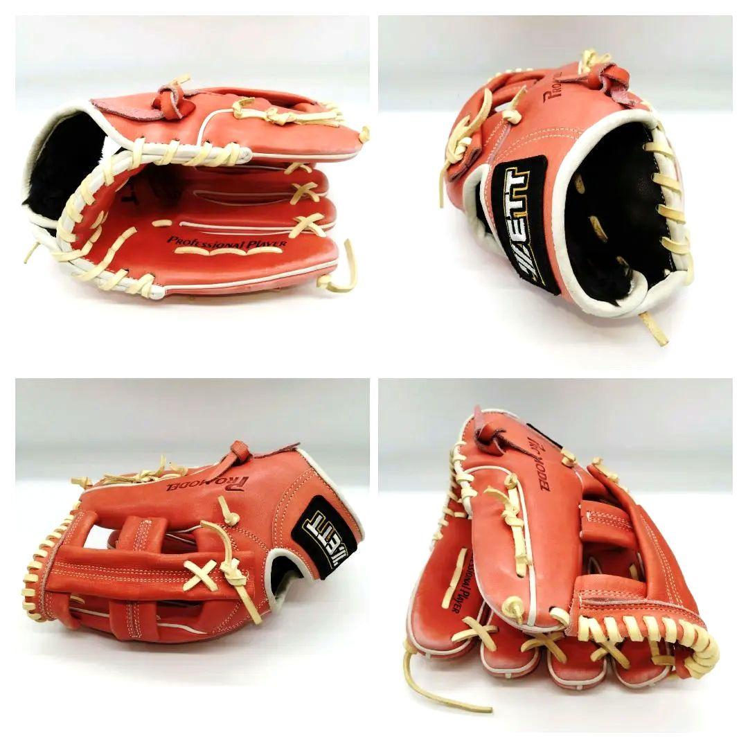 美品　ZETT　プロモデル　軟式用グローブ　BRGA 32710　木村拓也モデル