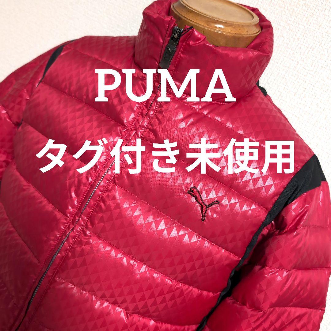 dp2 PUMA GOLF ダウンジャケット 赤×黒 メンズMサイズ