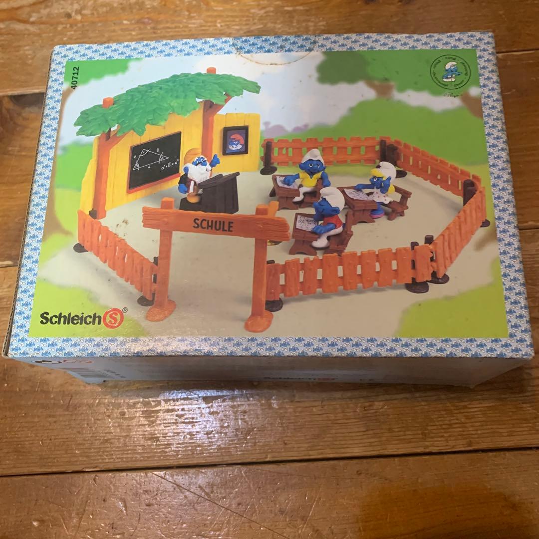 新品 オールド スマーフ 学校セット 未開封