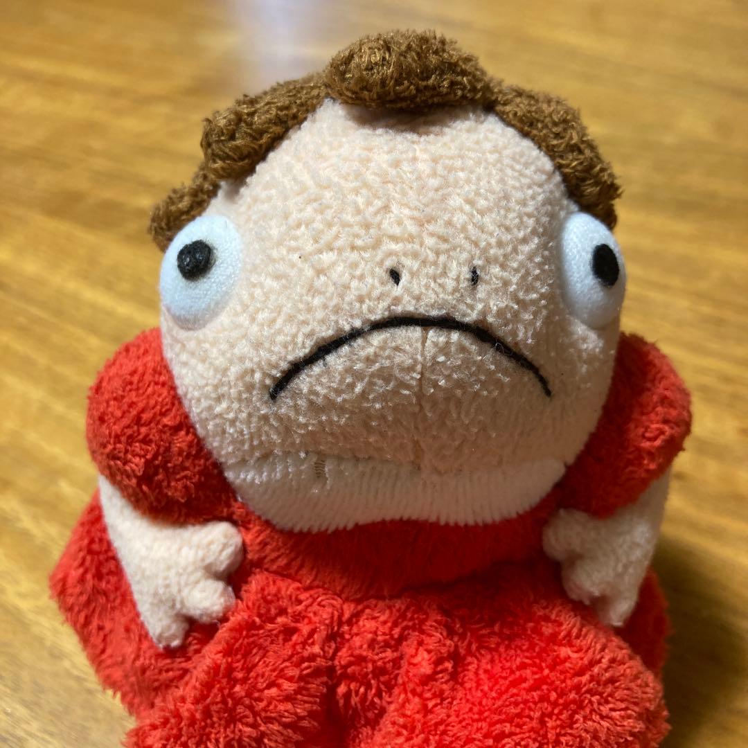 ジブリ ポニョ 半魚人 ぬいぐるみ マスコット レア レトロ 宮崎駿