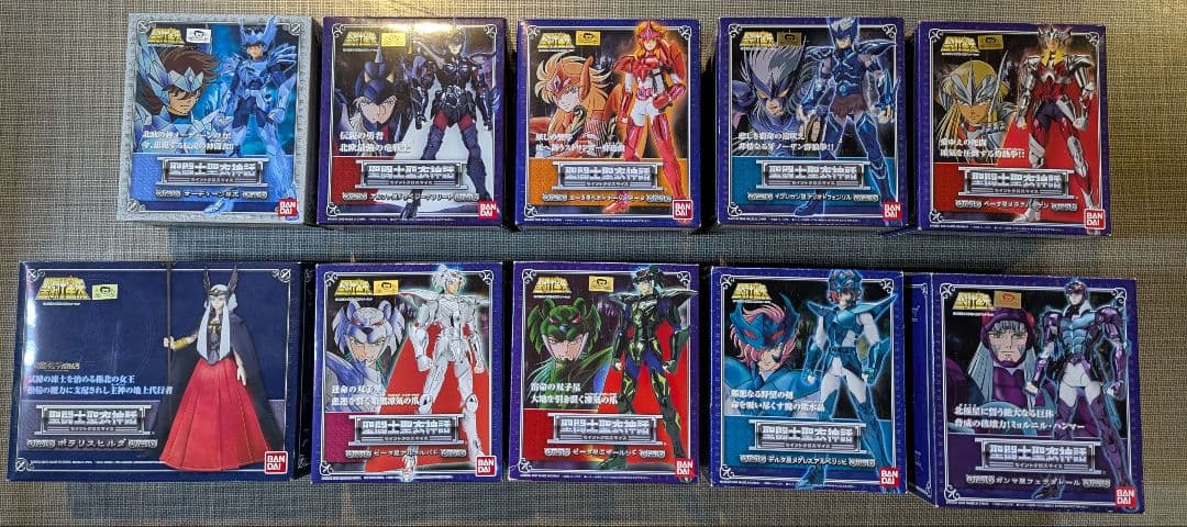 【聖闘士星矢】聖闘士聖衣神話セット　83箱+ディスプレイスタンド