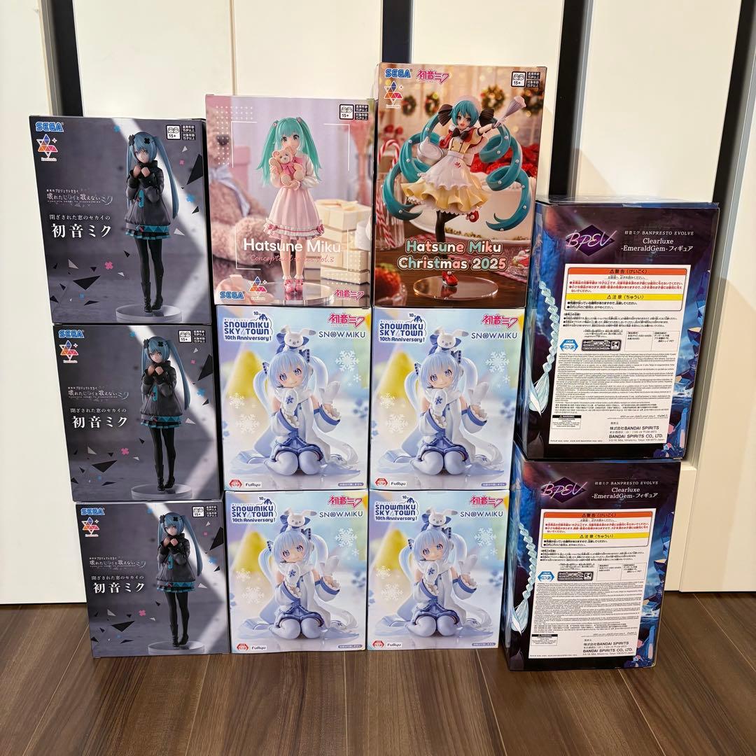 初音ミク　雪ミク　ルミナスタ　フィギュア　まとめ売り　プロジェクトセカイ