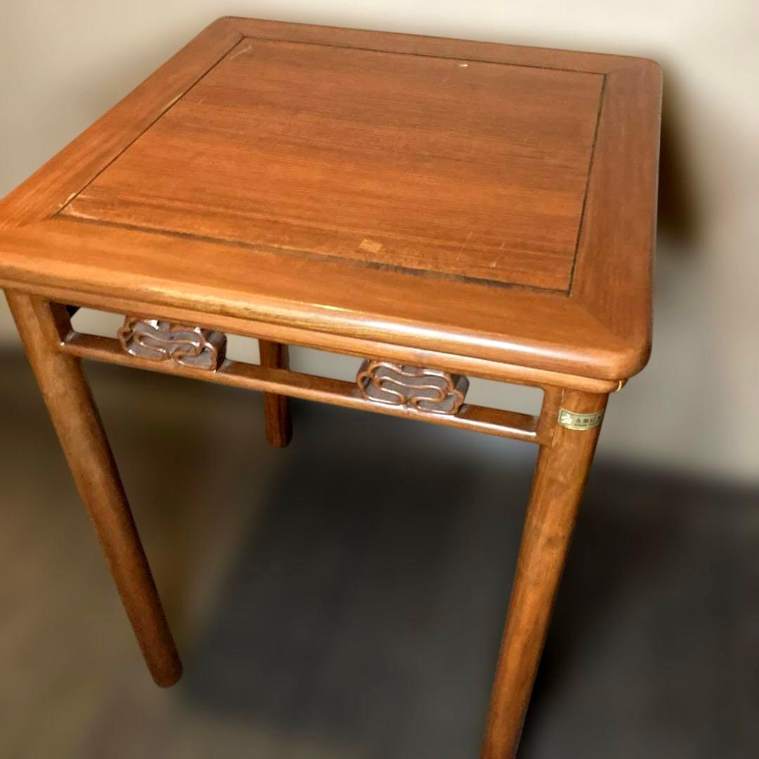 【栄華紅木】 中国家具　 チャイナアンティーク ダイニングテーブル 机　テーブル