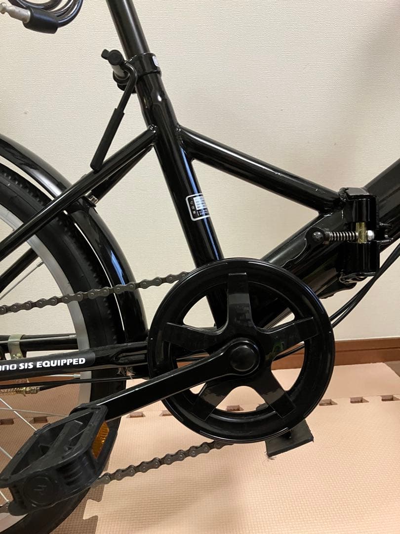 折りたたみ自転車　 20インチ　シマノ　6段変速　ブラック