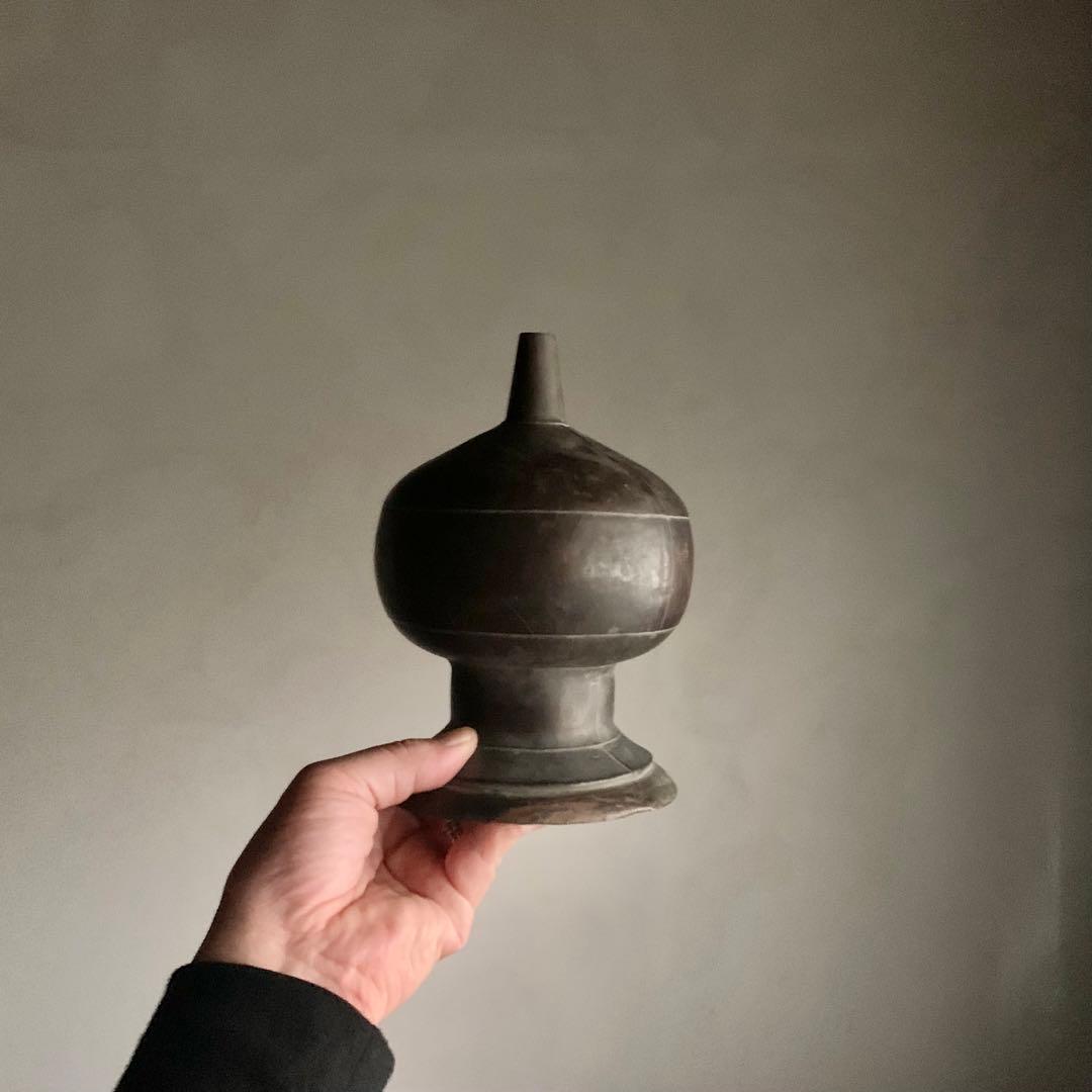 古銅 擬宝珠 仏教美術 古美術 古道具 アンティーク オブジェ