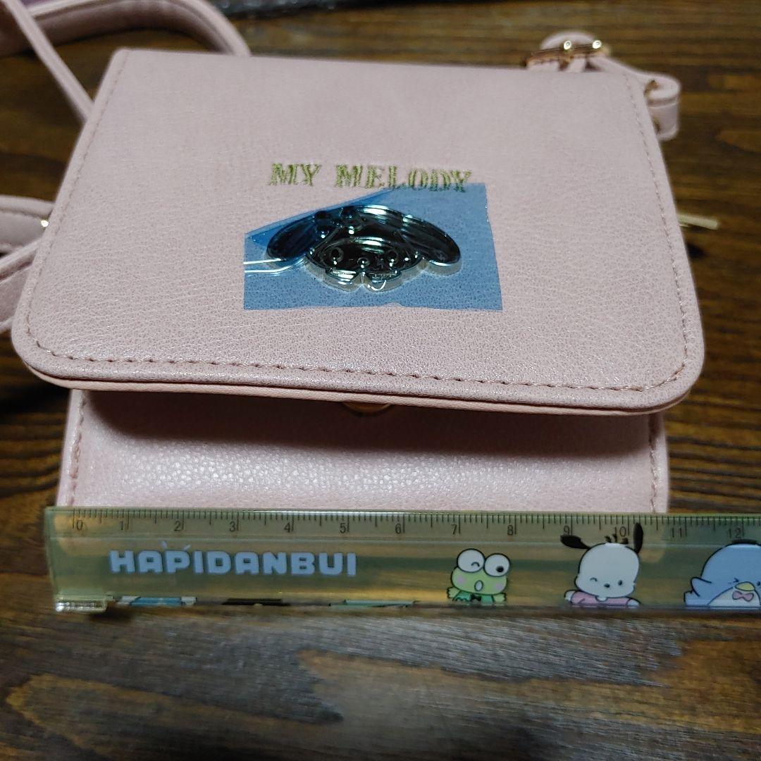 お値下げ★マイメロディショルダー財布 パウチャームサンリオキャラクターズ