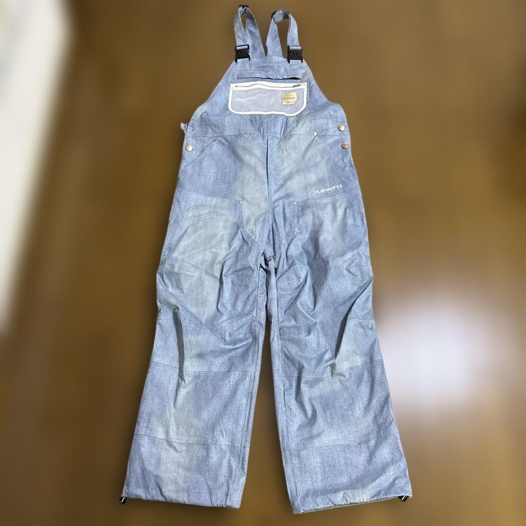 23-24 MOUNTAIN ROCK STAR ビブパンツDENIM Mサイズ