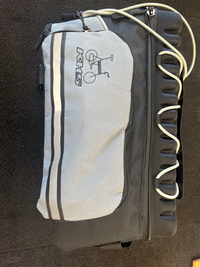 KHS 車体装着バッグ グレー/ブラック