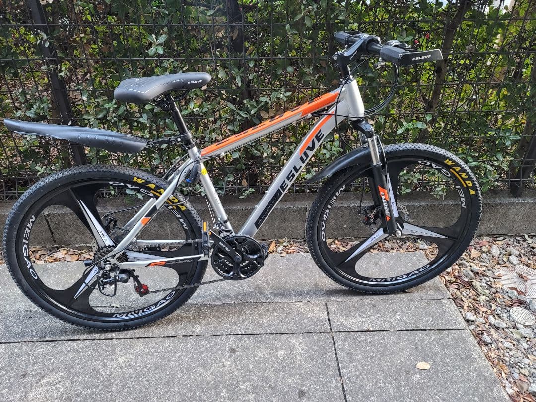 SELIVE マウンテンバイク シルバー・オレンジ