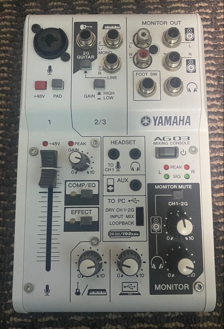 鮎*様 『大人気』Yamaha AG03 ミキシングコンソール　本体のみ