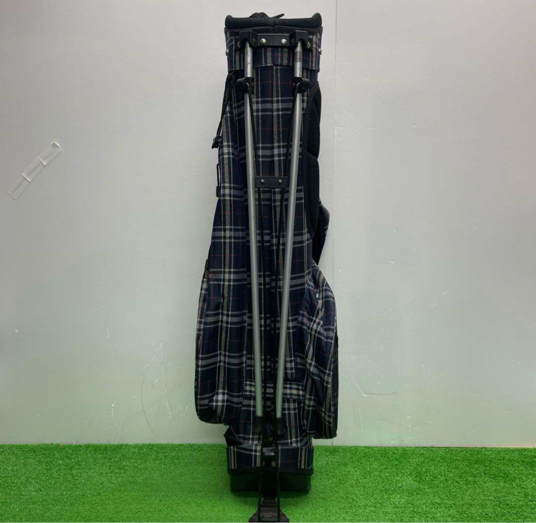 opst オプスト 8インチ ゴルフバッグ　チェック　ネイビー