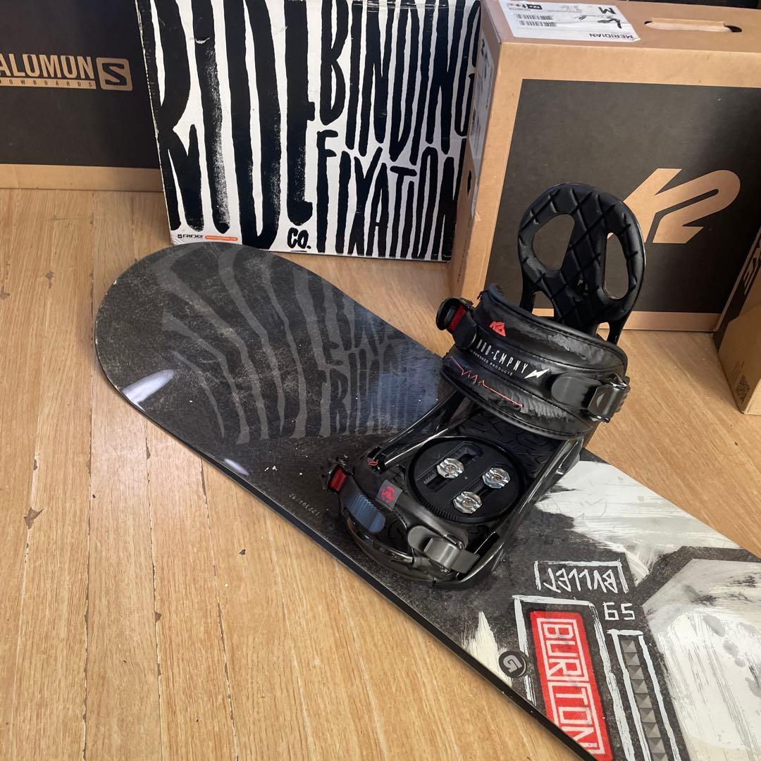 BURTON×K2　バートン　ワイドモデル　バインディング付スノーボードセット