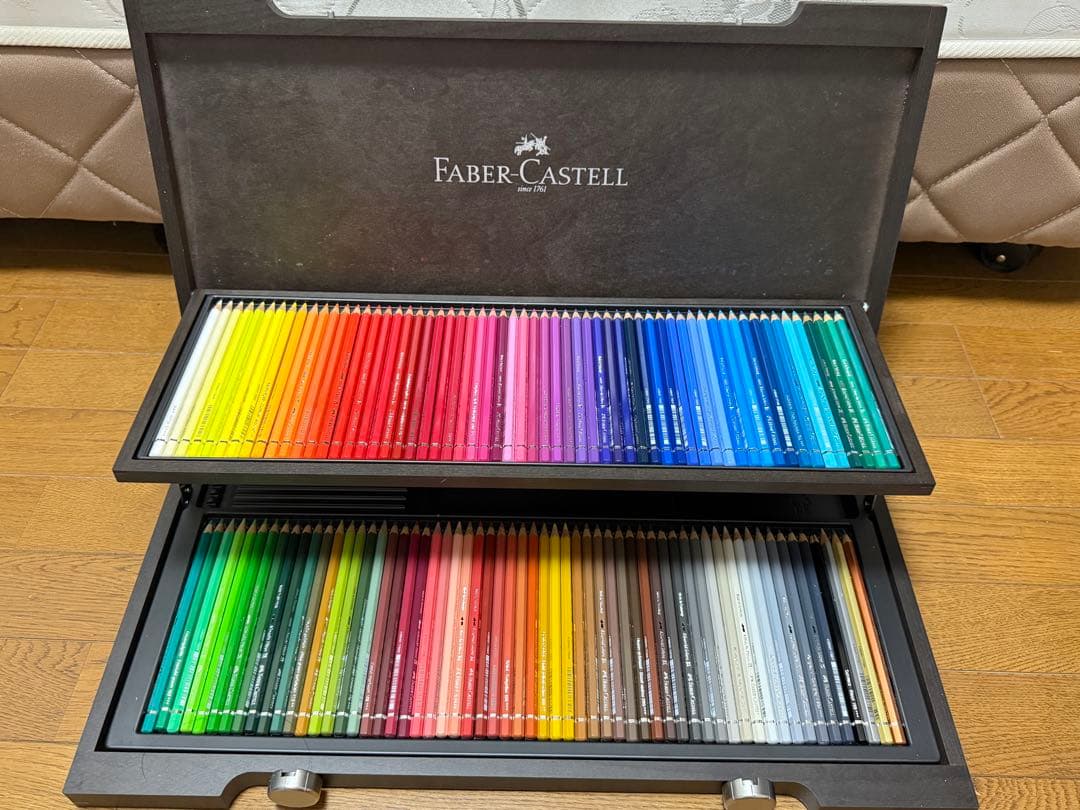 Faber-Castell ファーバーカステル 水彩色鉛筆 120色木箱入セット