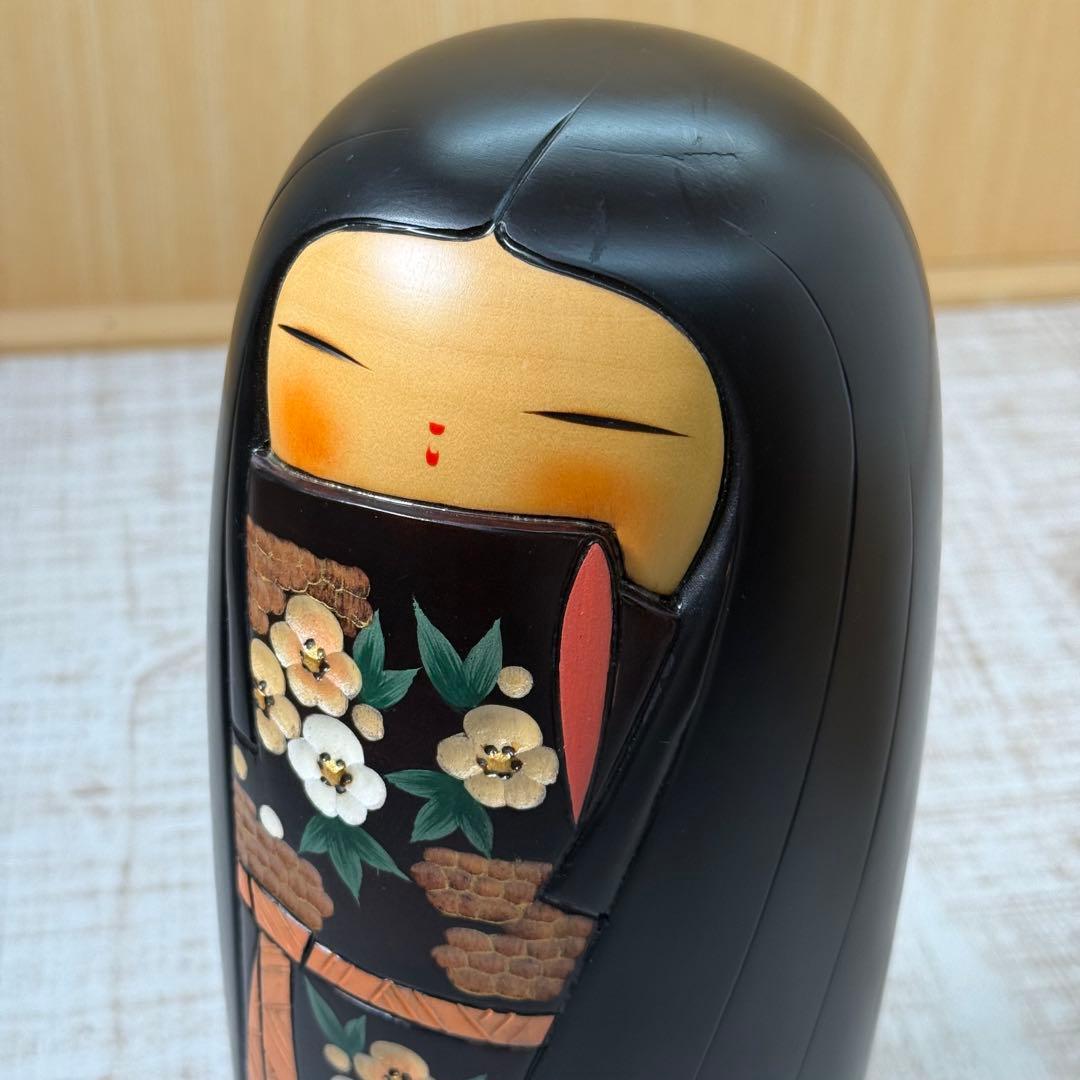 創作こけし【野沢薫 作】大型　内閣総理大臣賞受賞作家 コケシ