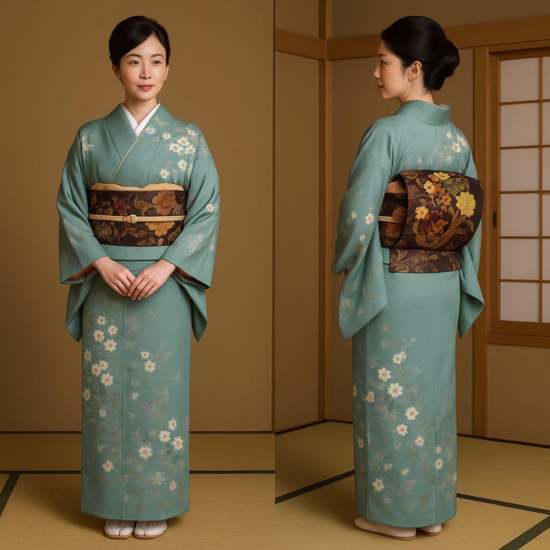 手 機 袋 帯　　　花　の　丸　紋