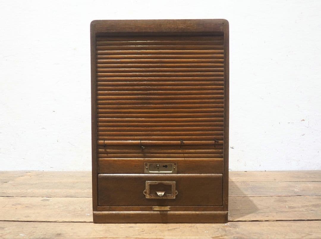 1353　ジャンク　蛇腹の小引き出し　収納棚　書類ケース　レトロ　ビンテージ