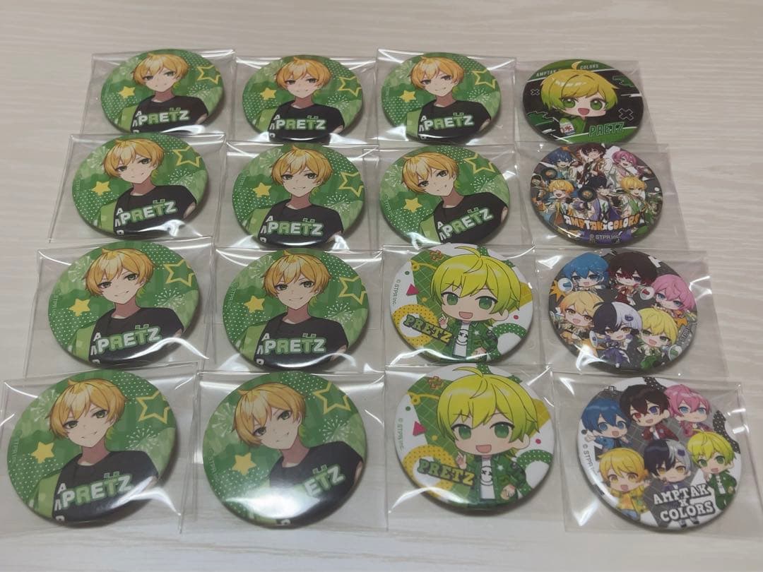 AMPTAKxCOLORS ぷりっつ 法被缶バッジ