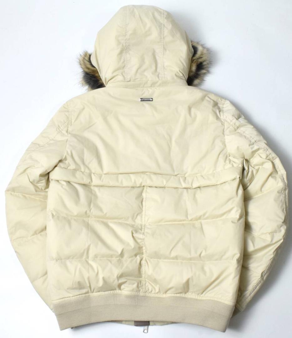 美品 セントアンドリュース ダウンジャケット M ベージュ フード取り外し可能