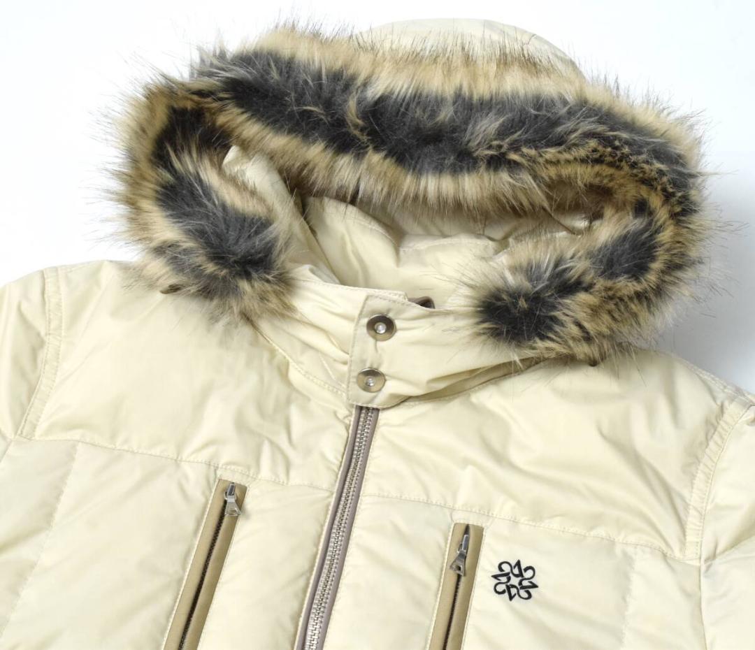 美品 セントアンドリュース ダウンジャケット M ベージュ フード取り外し可能