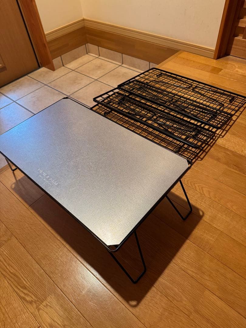 美品　ユニフレーム　アウトドアテーブルセット4段