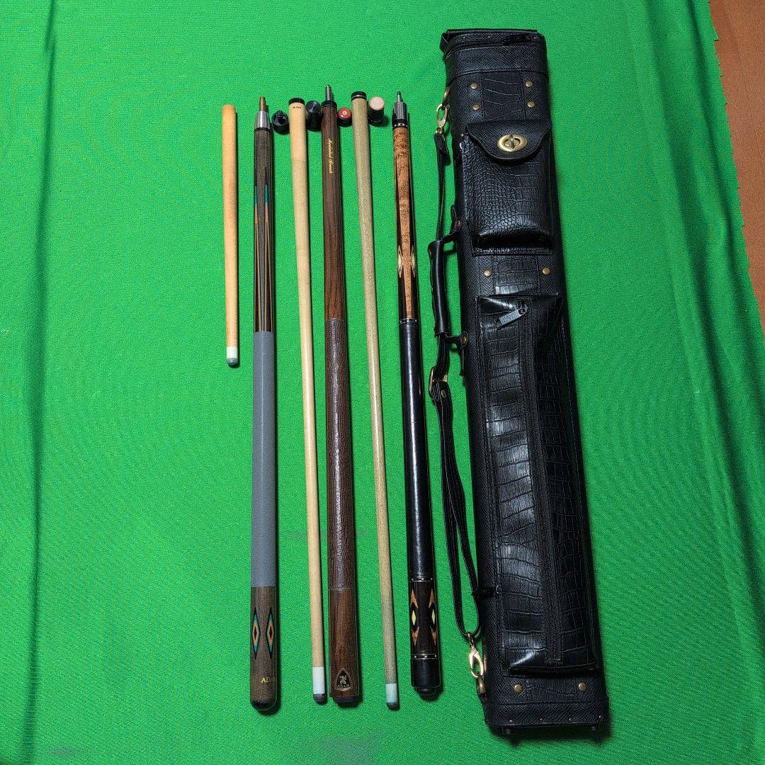 ビリヤードキュー、ケースセット