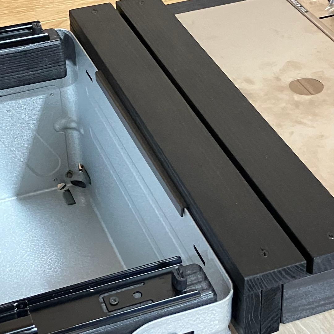 ふ*ゆ様 シェルフコンテナ　25用　スライド天板　ブリッジテーブル　セット　ブラ