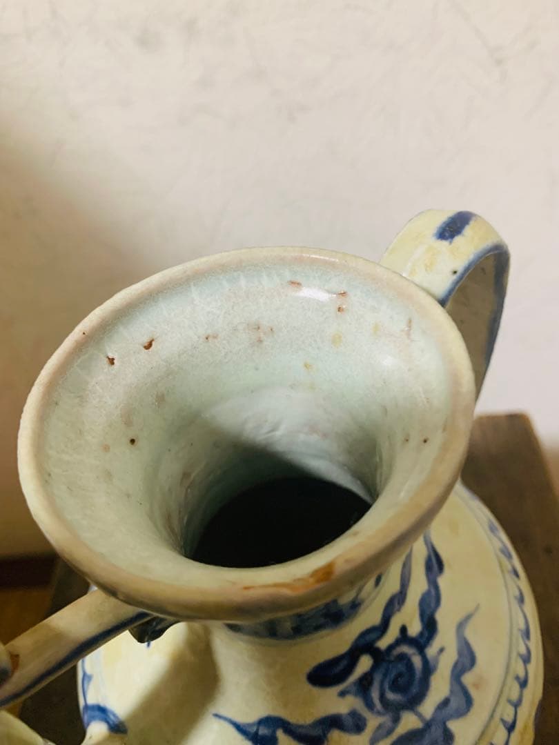 中国明時代早期染付(青花)執壺