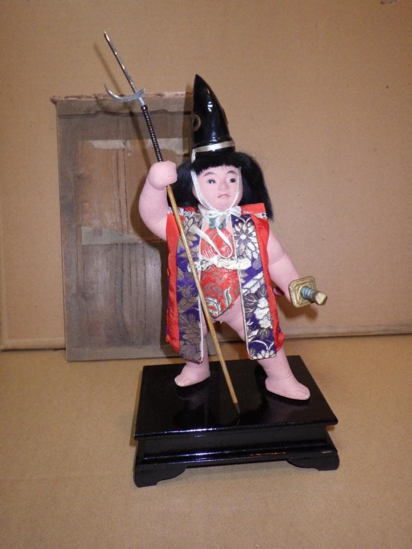 歴史物 加藤一冑 金太郎 御所人形 真多呂人形 武者人形 五月人形 日本人形 箱